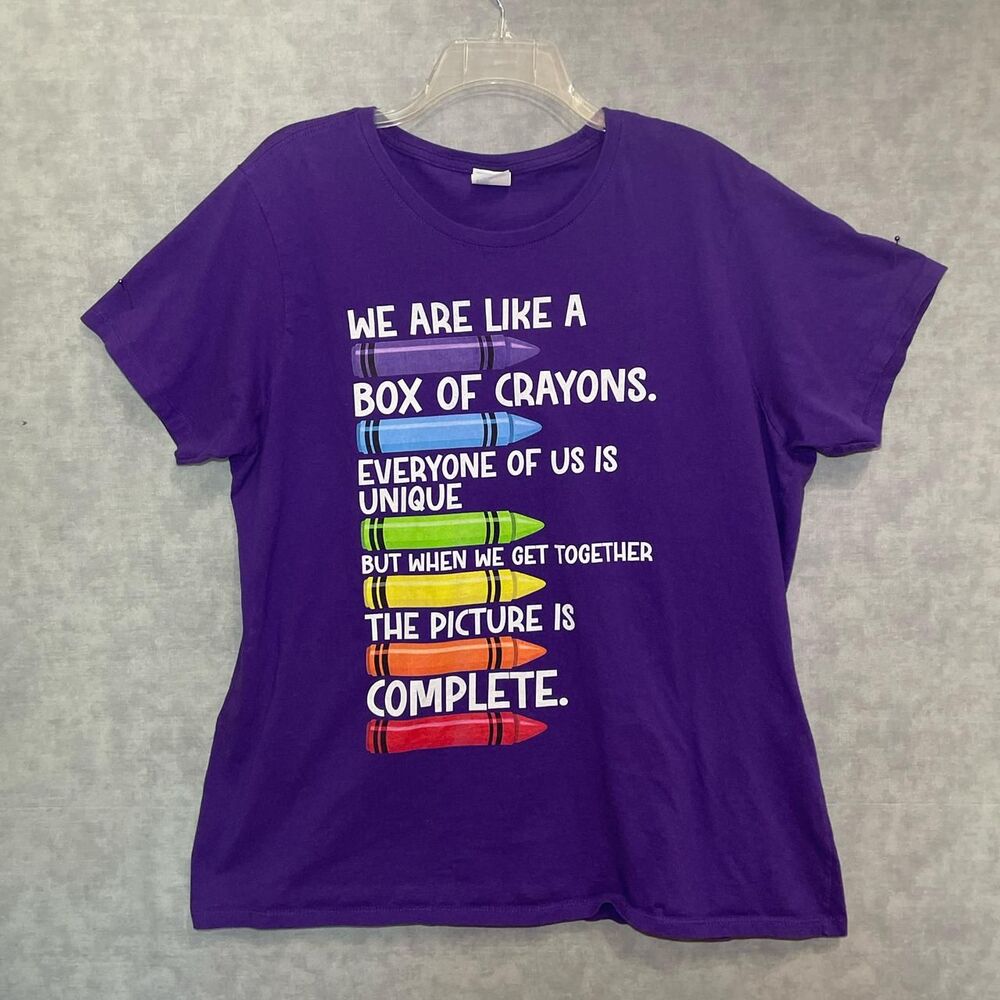 Book quote tee from the book The Crayon box that talked